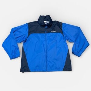 Men's Columbia Glennaker Lake II Rain Jacket Blue XL